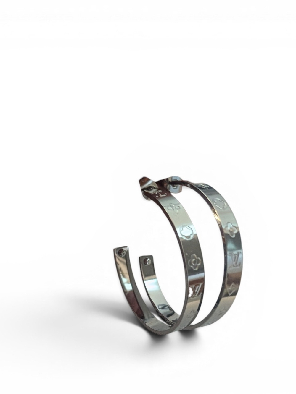 Silver Hoop Earring Stainless Steel